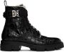 Givenchy Black Terra Shearling-Lined Combat Boots - Thumbnail 1