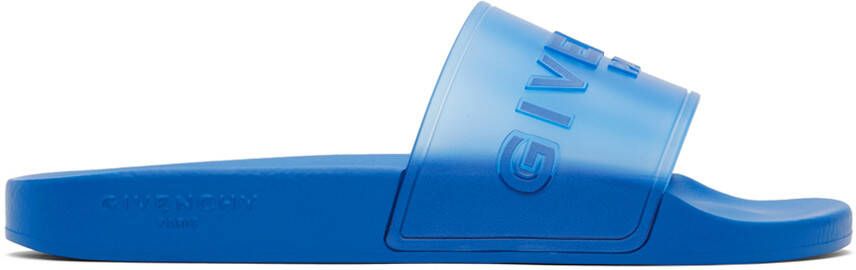 Givenchy Blue Transparent Slides