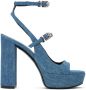 Givenchy Blue Voyou Heeled Sandals - Thumbnail 1