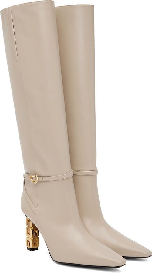 Givenchy Beige G Cube Boots - Picture 2
