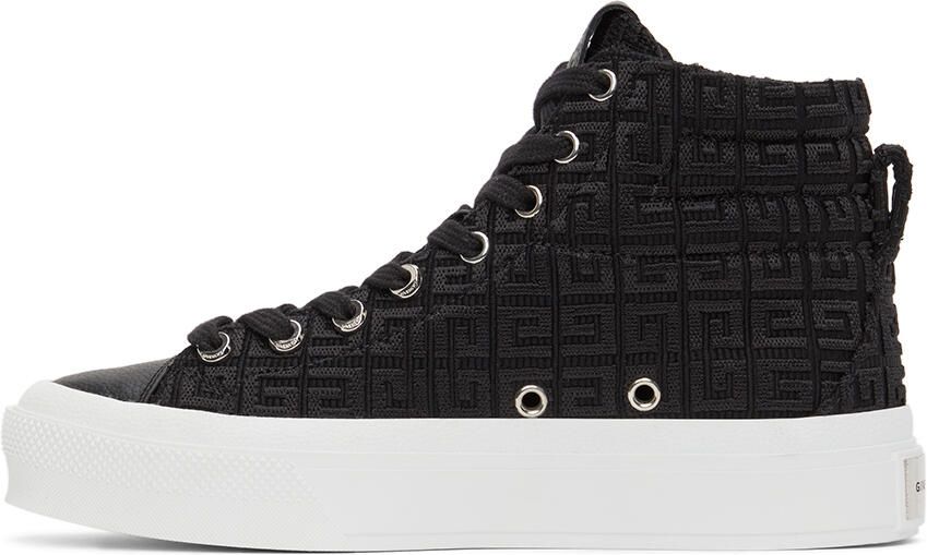 Givenchy Black 4G City High Sneakers - Picture 2