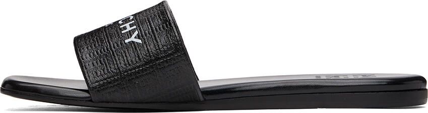 Givenchy Black 4G Flat Sandals - Picture 4