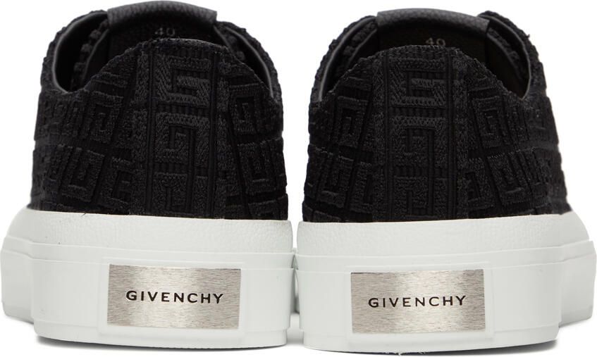 Givenchy Black 4G Jacquard City Low Sneakers