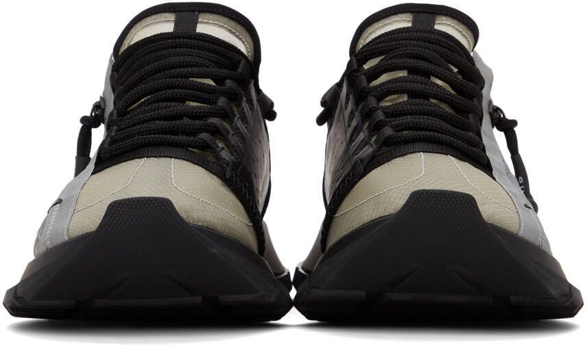 Givenchy Black & Grey Spectre Zip Sneakers - Picture 3