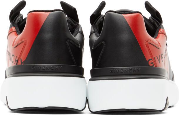 Givenchy Black & Red Wing Sneakers - Picture 4