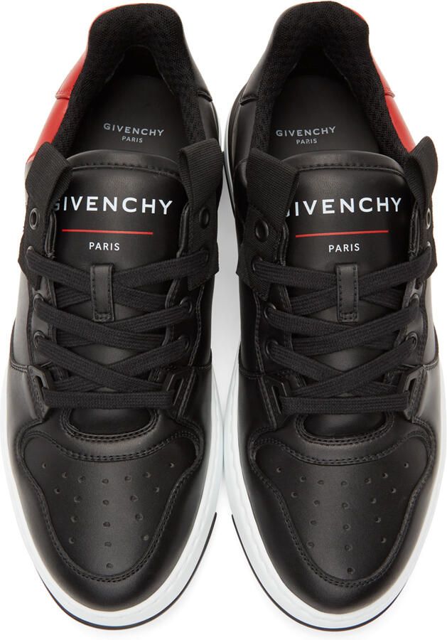 Givenchy Black & Red Wing Sneakers