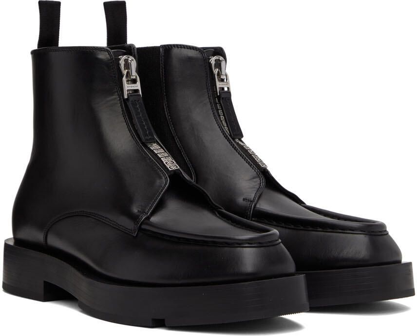 Givenchy Black Leather Boots - Picture 2