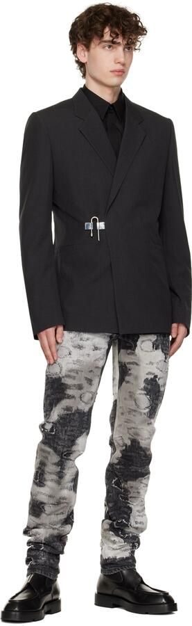 Givenchy Black Leather Boots - Picture 4