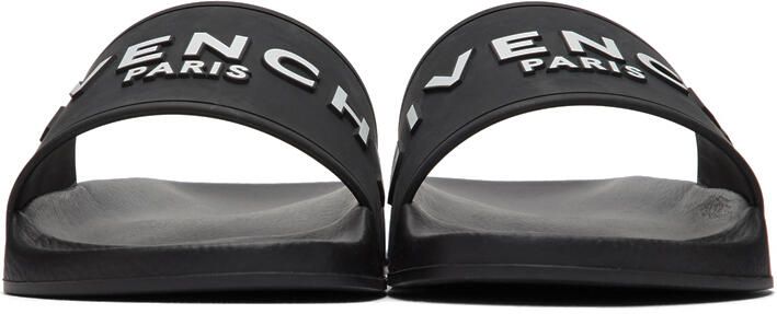 Givenchy Black Logo Pool Slides - Picture 3