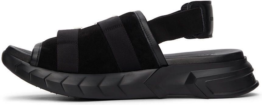 Givenchy Black Marshmallow Slingback Sandals - Picture 2