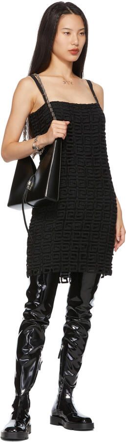 Givenchy Black Patent Tall Boots - Picture 4