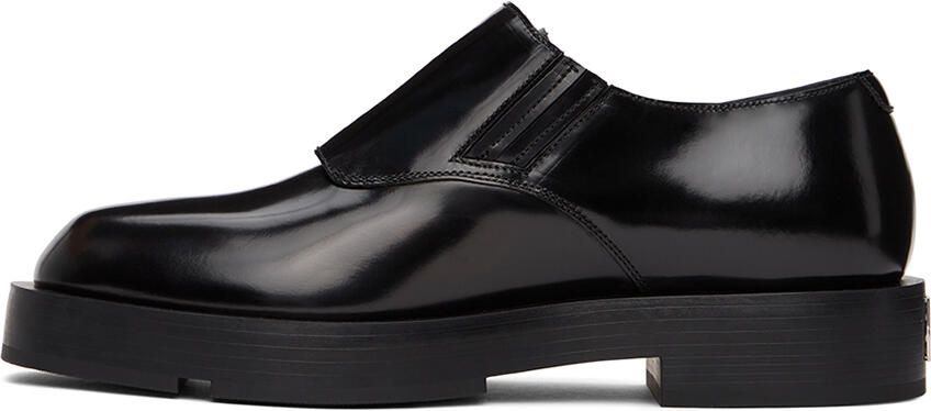Givenchy Black Squared Buckle Loafers - Picture 3