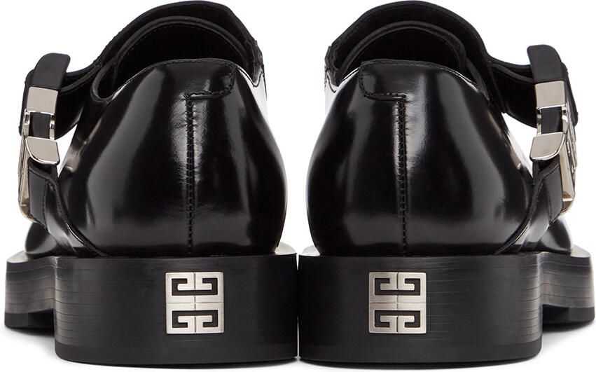 Givenchy Black Squared Buckle Loafers - Picture 2