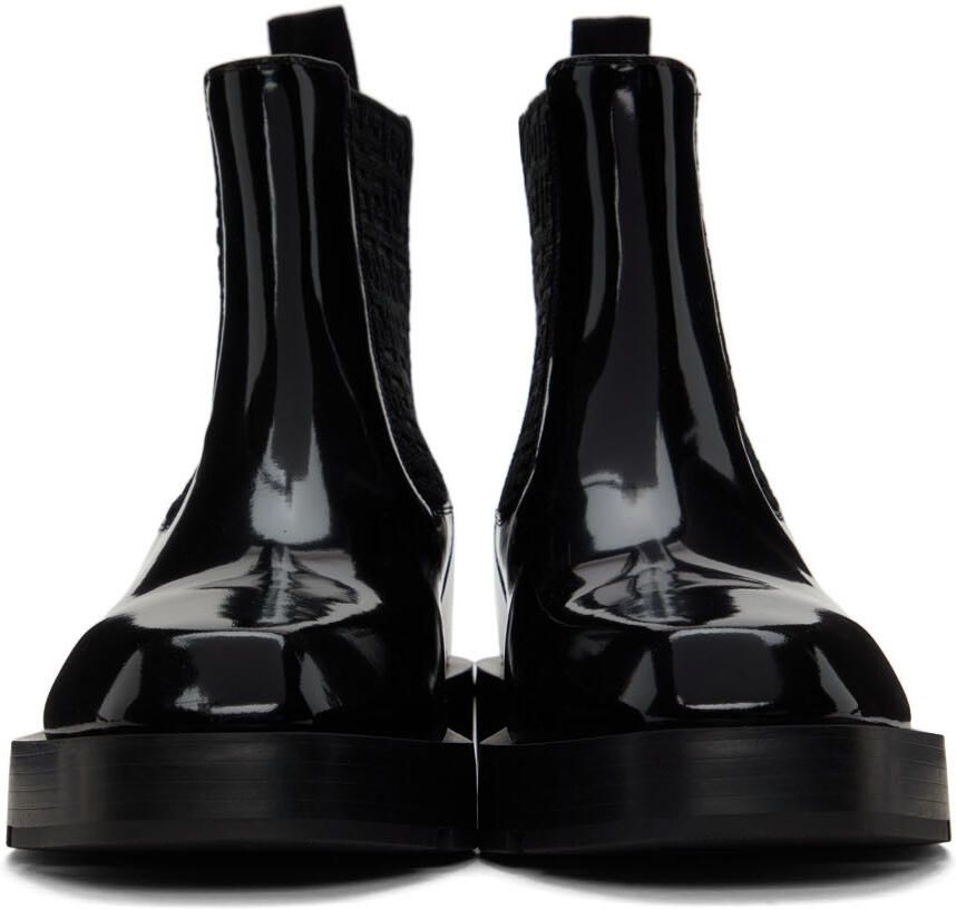 Givenchy Black Squared Chelsea Boots - Picture 2