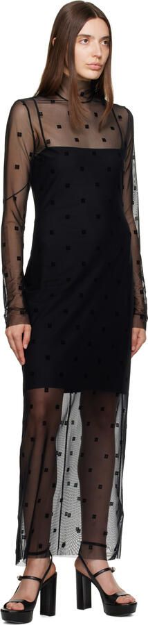 Givenchy Black Voyou Sandals - Picture 4