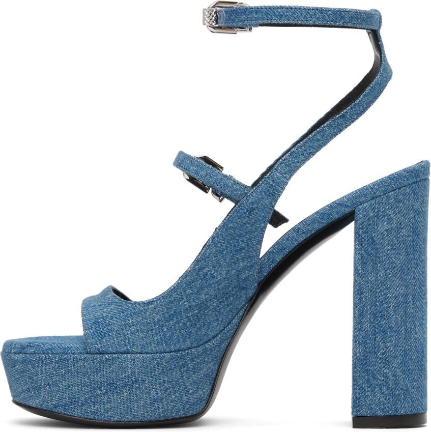 Givenchy Blue Voyou Heeled Sandals - Picture 2