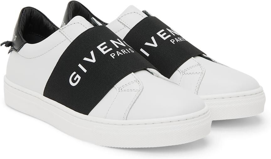 Givenchy Kids White & Black Logo Band Sneakers - Picture 2