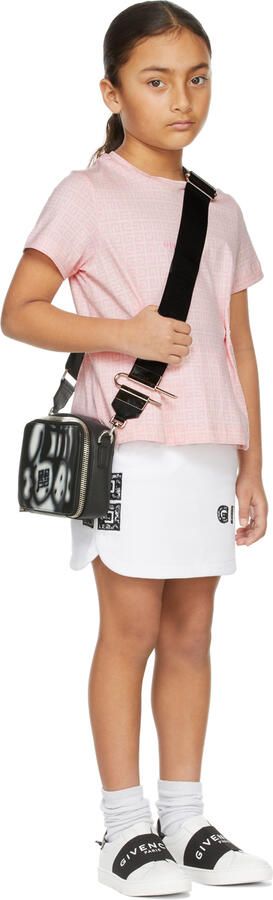 Givenchy Kids White & Black Logo Band Sneakers - Picture 4