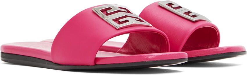 Givenchy Pink 4G Flat Mules - Picture 2