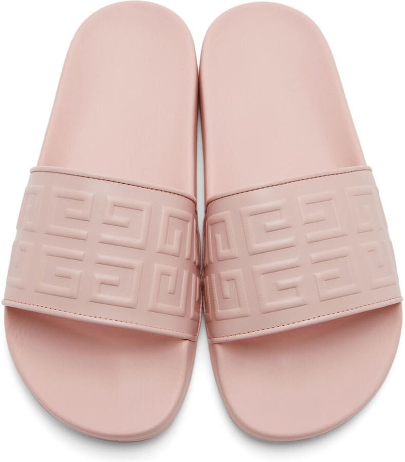 Givenchy Pink 4G Slide Sandals