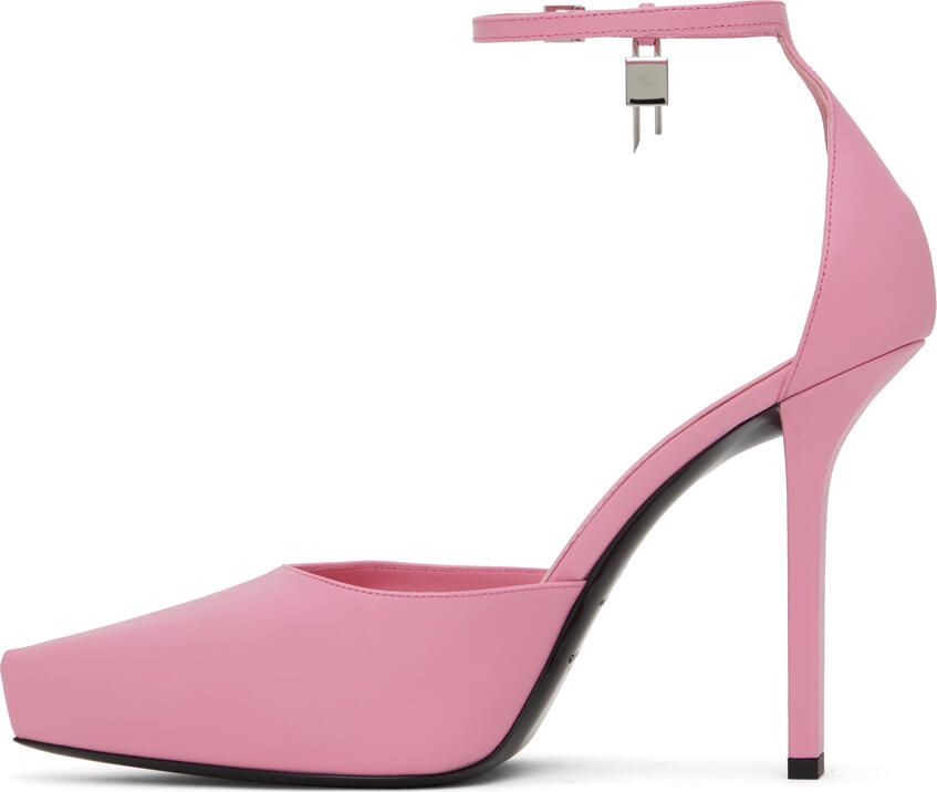 Givenchy Pink G-Lock Platform Heels - Picture 2