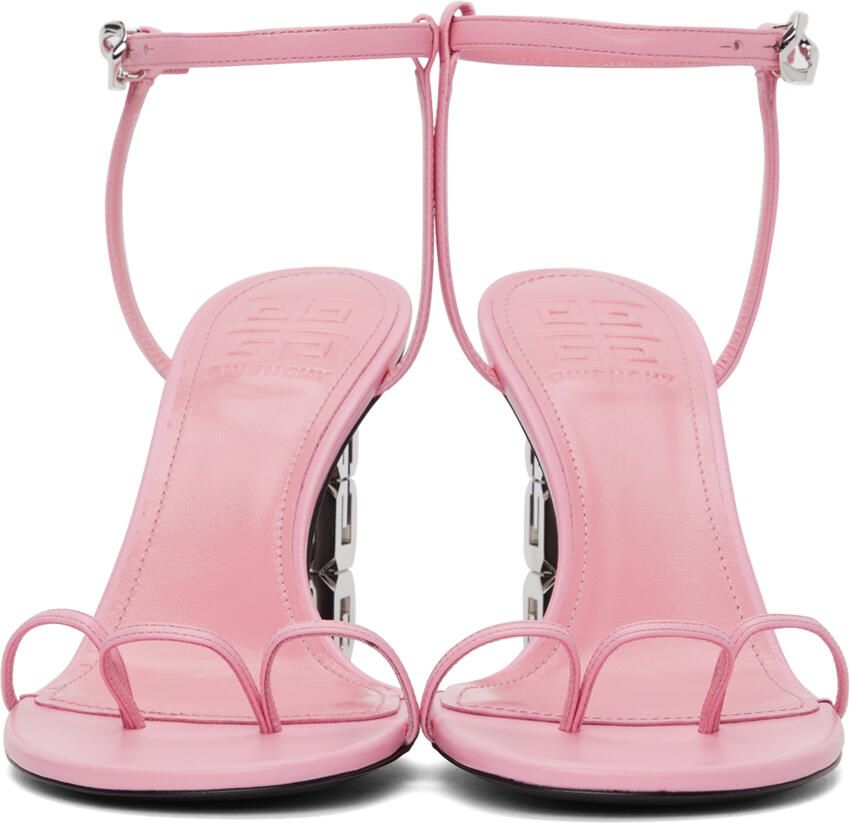 Givenchy Pink Triple Toes Heeled Sandals