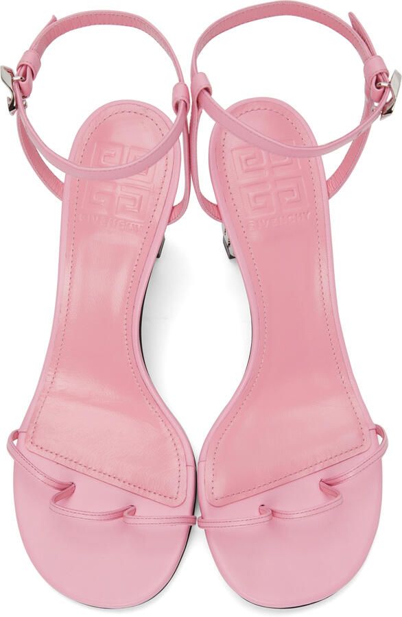 Givenchy Pink Triple Toes Heeled Sandals - Picture 4