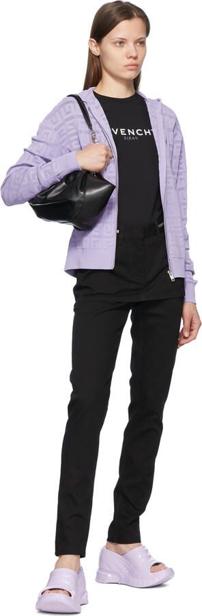 Givenchy Purple Marshmallow Wedge Sandals - Picture 4