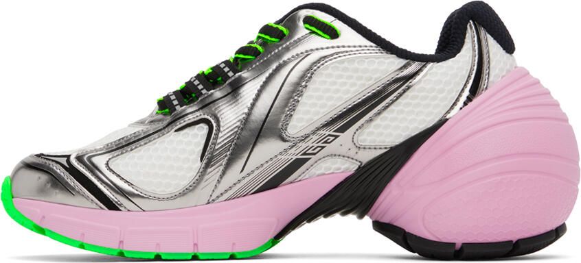 Givenchy Silver & Pink TK-MX Sneakers - Picture 3