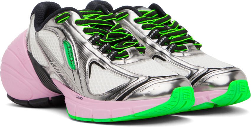 Givenchy Silver & Pink TK-MX Sneakers - Picture 2