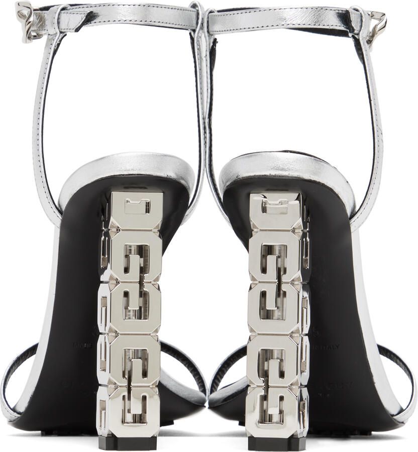 Givenchy Silver G Cube Sandals