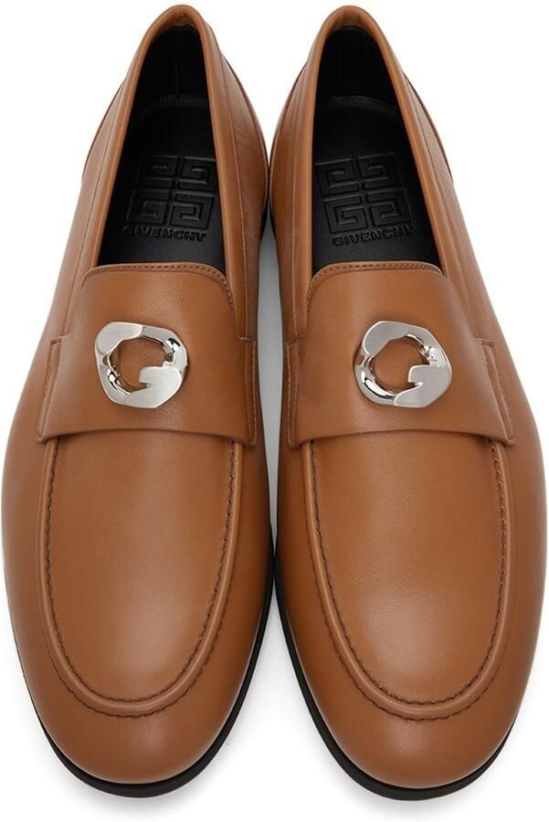 Givenchy Tan G Chain Loafers