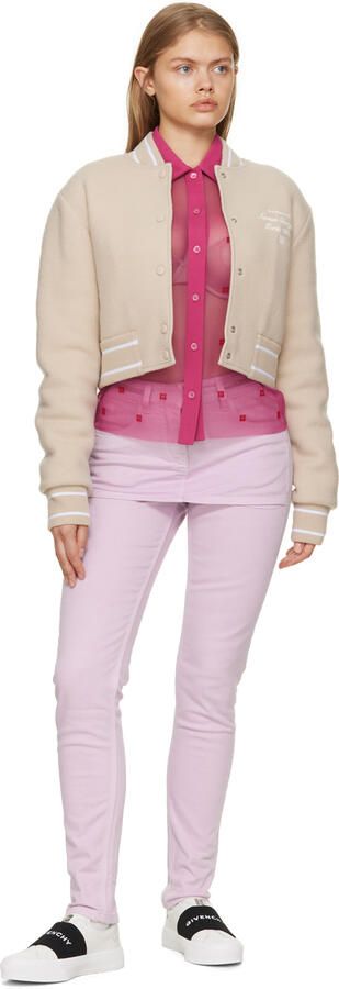 Givenchy White & Black City Sport Webbing Sneakers - Picture 4