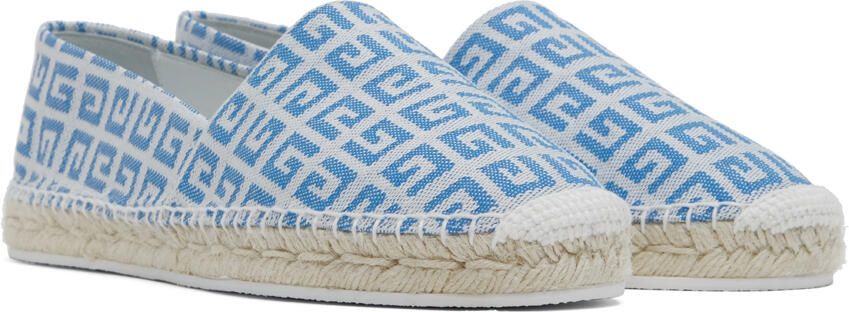 Givenchy White & Blue 4G Espadrilles - Picture 2