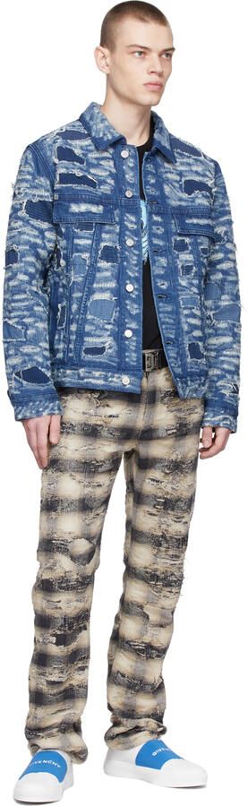 Givenchy White & Blue City Sport Sneakers - Picture 4