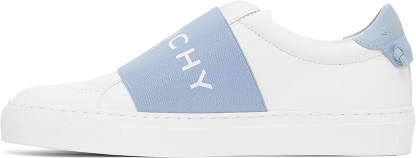 Givenchy White & Blue Elastic Urban Knots Sneakers - Picture 2