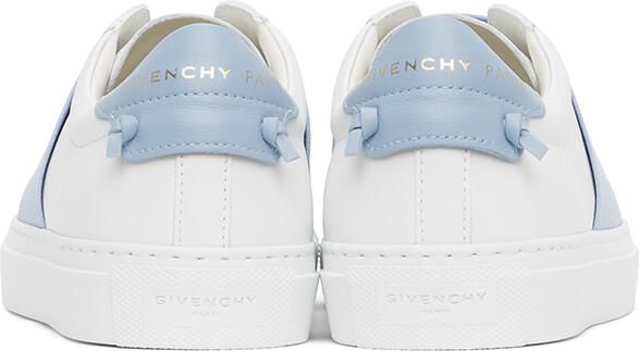 Givenchy White & Blue Elastic Urban Knots Sneakers - Picture 4