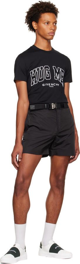 Givenchy White & Green City Sport Webbing Sneakers - Picture 4