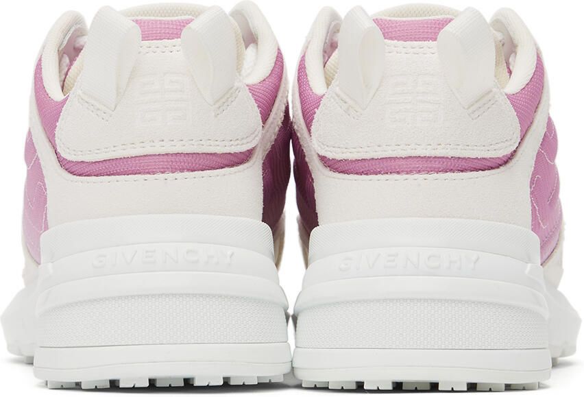 Givenchy White & Pink GIV 1 Light Runner Sneakers - Picture 2