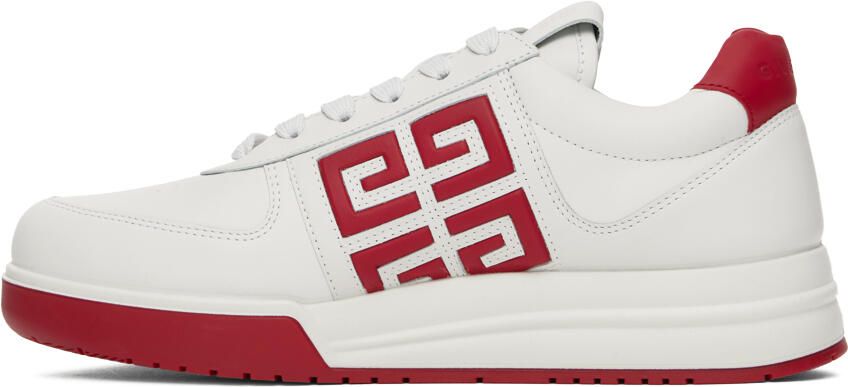 Givenchy White & Red City Sport Sneakers - Picture 3