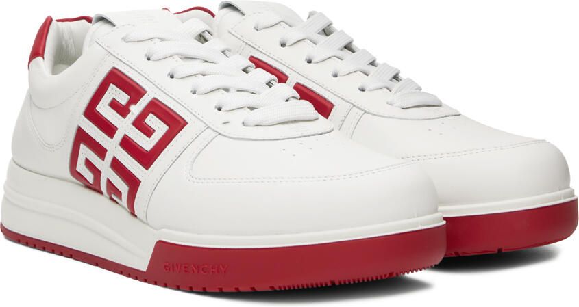 Givenchy White & Red City Sport Sneakers - Picture 2