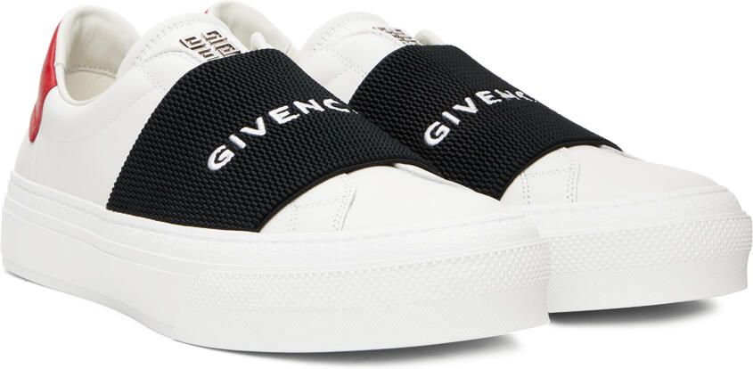 Givenchy White & Red City Sport Sneakers - Picture 2