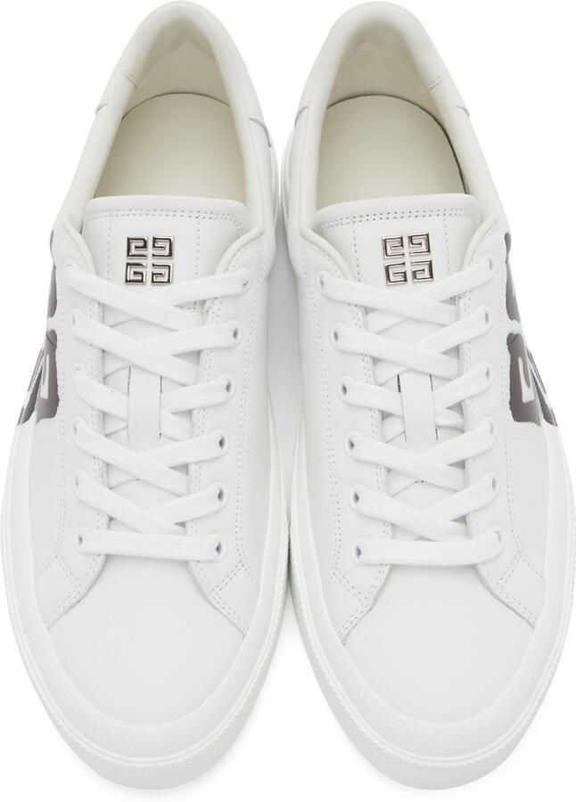 Givenchy White Chito Edition 4G Print City Sport Sneakers