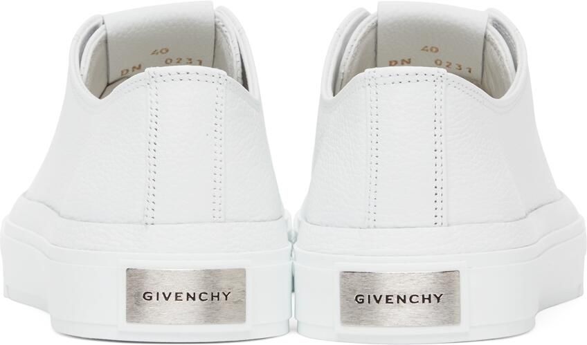 Givenchy White Leather City Sneakers - Picture 2