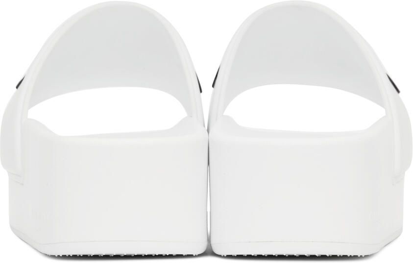 Givenchy White Logo Platform Sandals - Picture 5