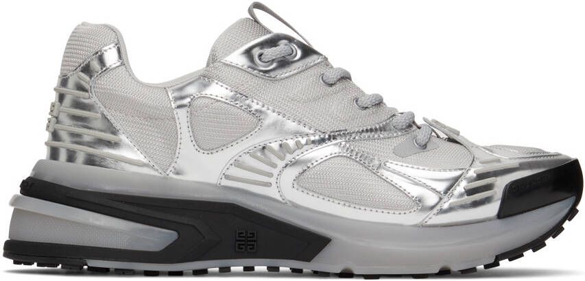 Givenchy Grey & Silver GIV 1 TR Sneakers
