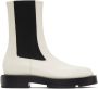 Givenchy Off-White Leather Squared Ankle Boots - Thumbnail 1