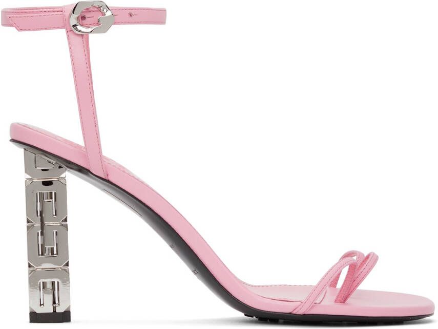 Givenchy Pink Triple Toes Heeled Sandals