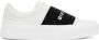 Givenchy White & Black City Sport Webbing Sneakers - Thumbnail 1