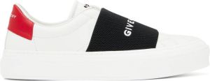Givenchy White & Red City Sport Sneakers